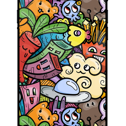 Veggie Doodle iPhone 7/7s Glass Case