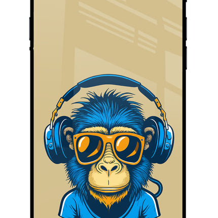 Monkey Headphone iPhone 7/7s Glass Case