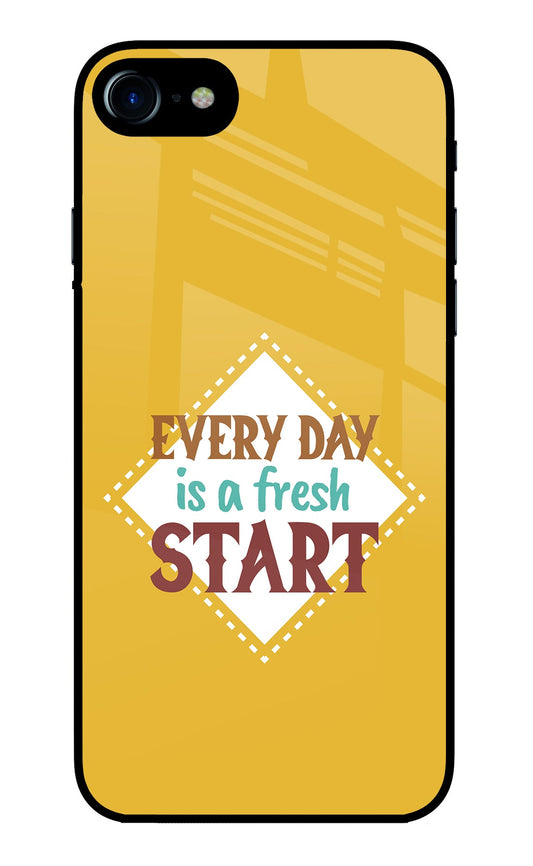 Every day is a Fresh Start iPhone 7/7s Glass Case