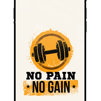 No Pain No Gain iPhone 7/7s Glass Case