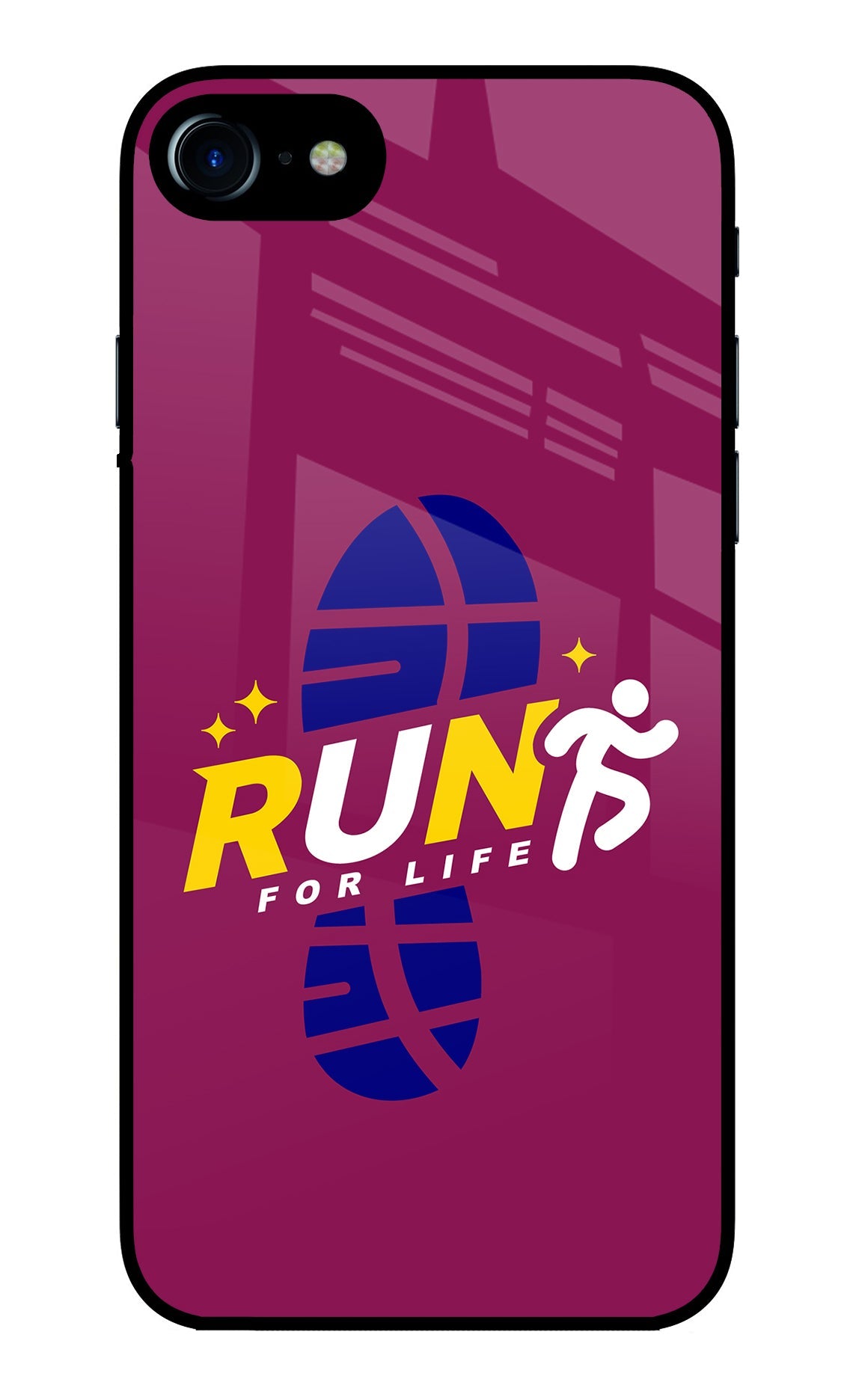 Run for Life iPhone 7/7s Glass Case