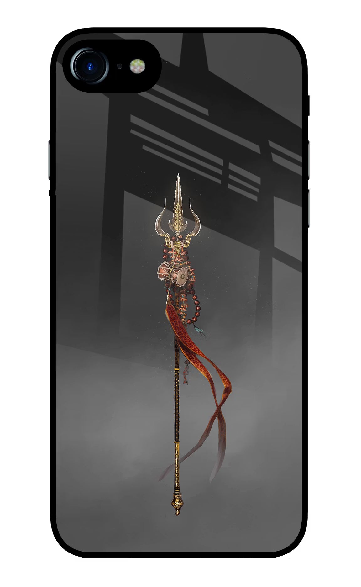 Shiv Trishul iPhone 7/7s Glass Case Back Cover by Casekaro