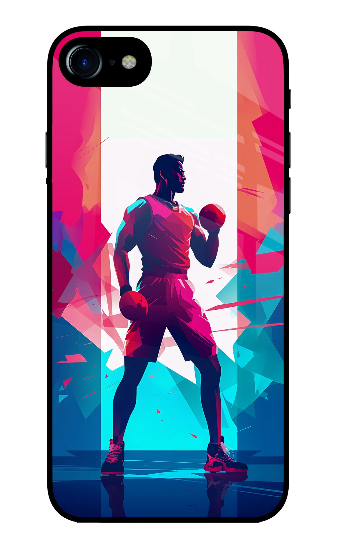 Champion Fighter (AI Generated) iPhone 7/7s Glass Case