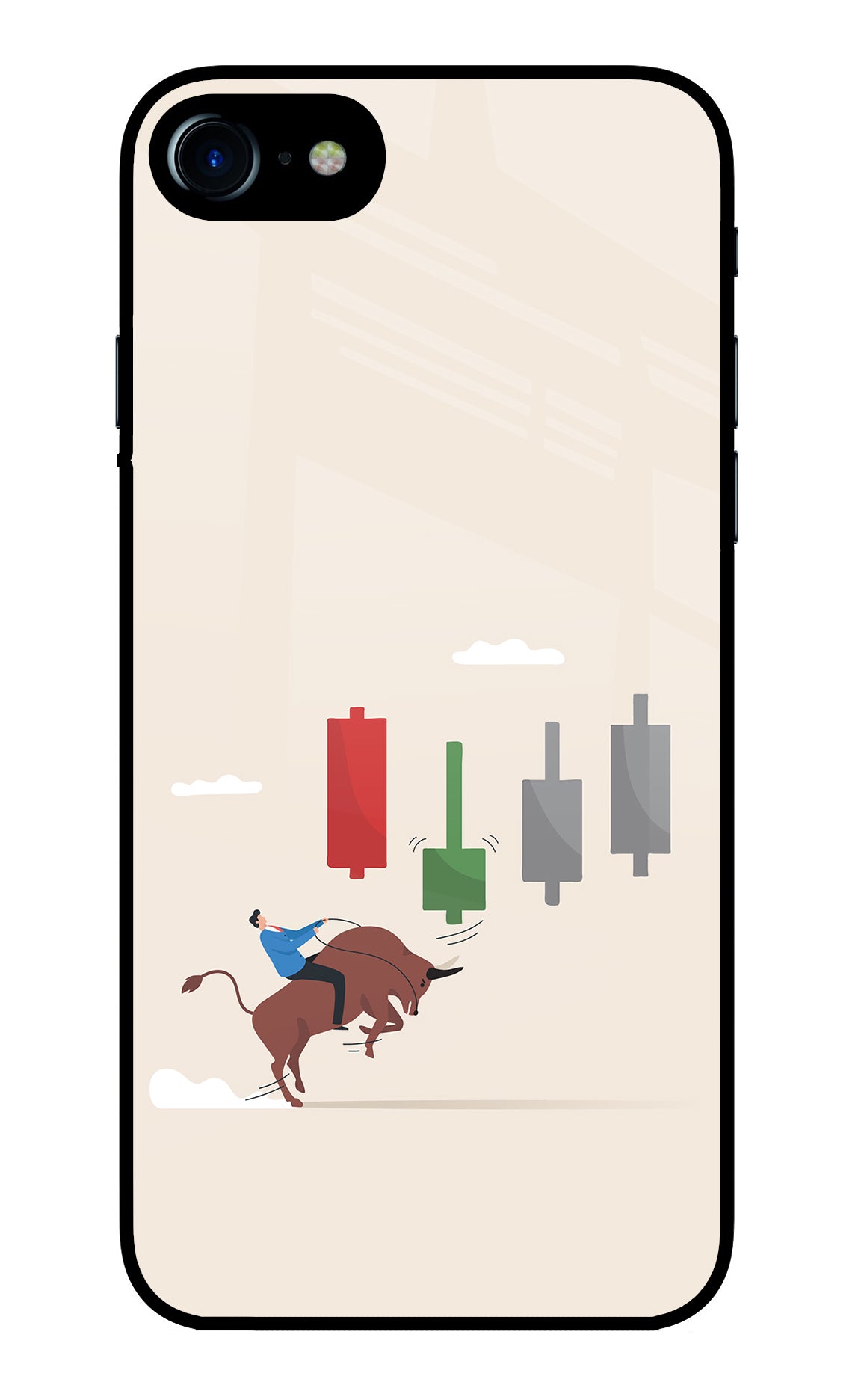 Bull Trading Momentum iPhone 7/7s Glass Case