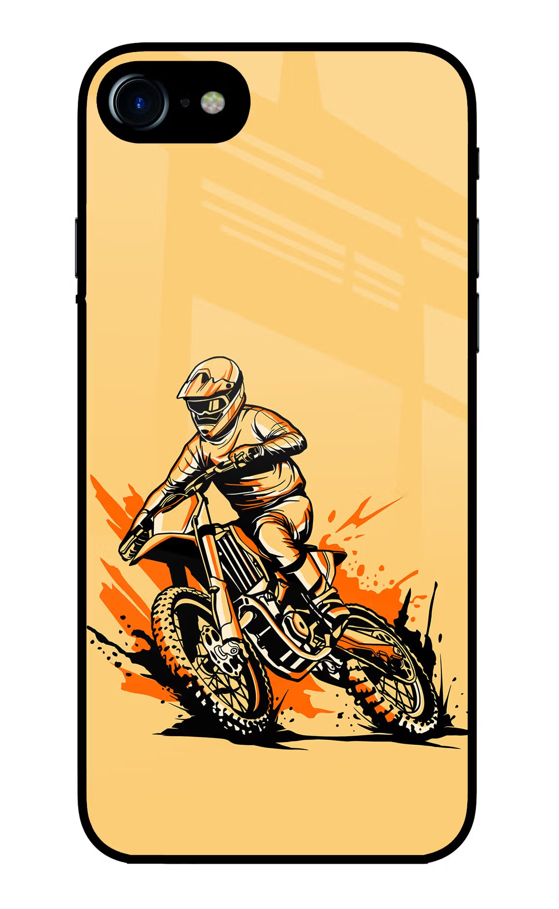 Off-Road Fury iPhone 7/7s Glass Case Back Cover by Casekaro