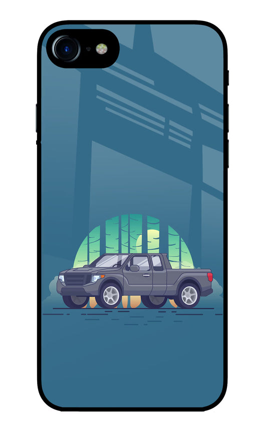 Retro Garage Vibe iPhone 7/7s Glass Case