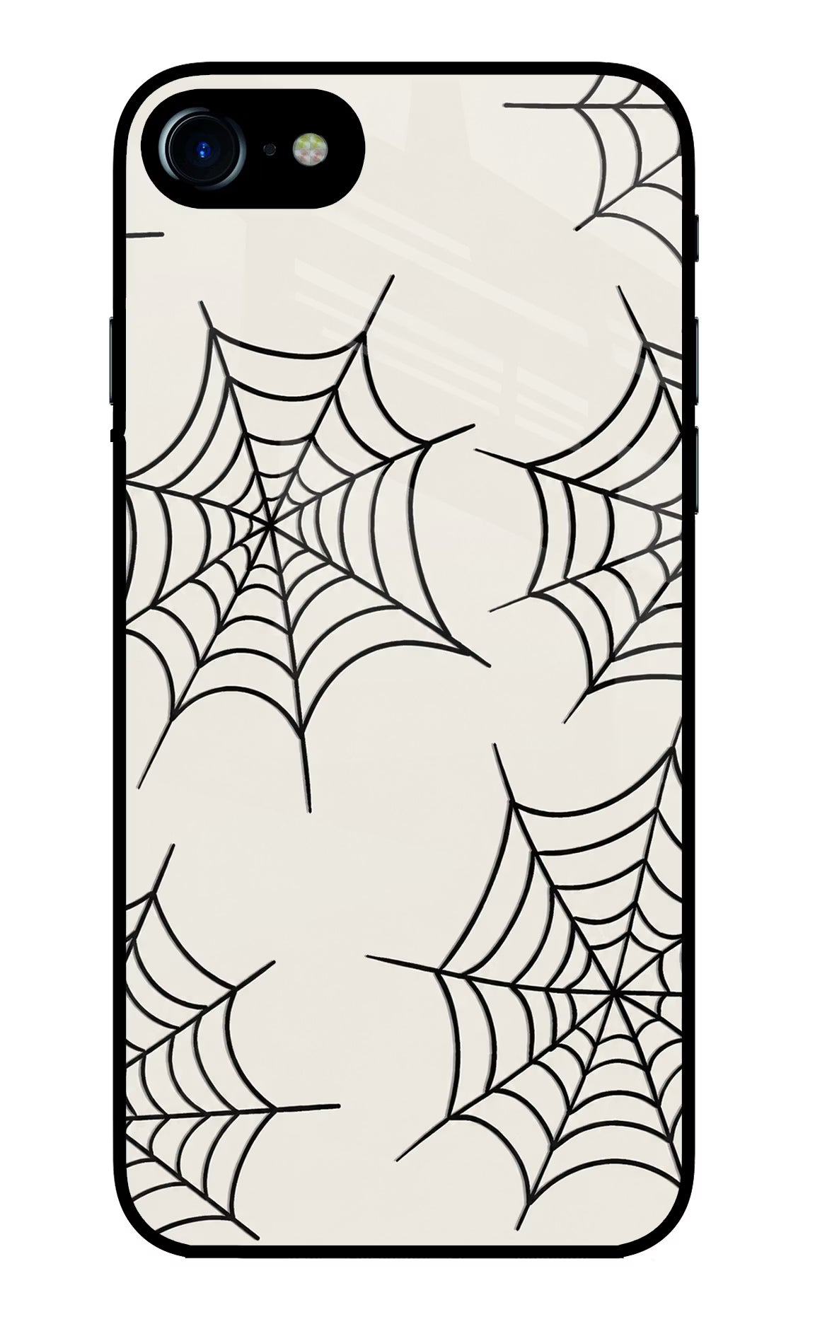 Spider Web iPhone 7/7s Glass Case Back Cover by Casekaro