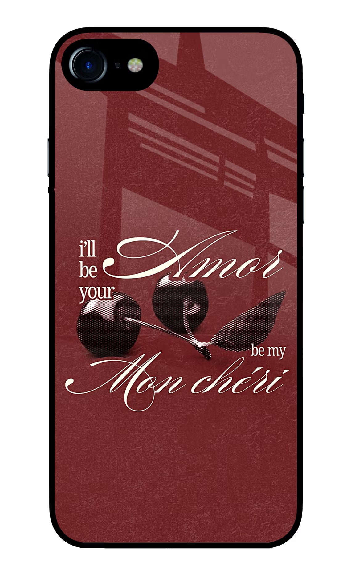 Velvet Cherry iPhone 7/7s Glass Case