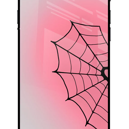 Pink Web iPhone 7/7s Glass Case