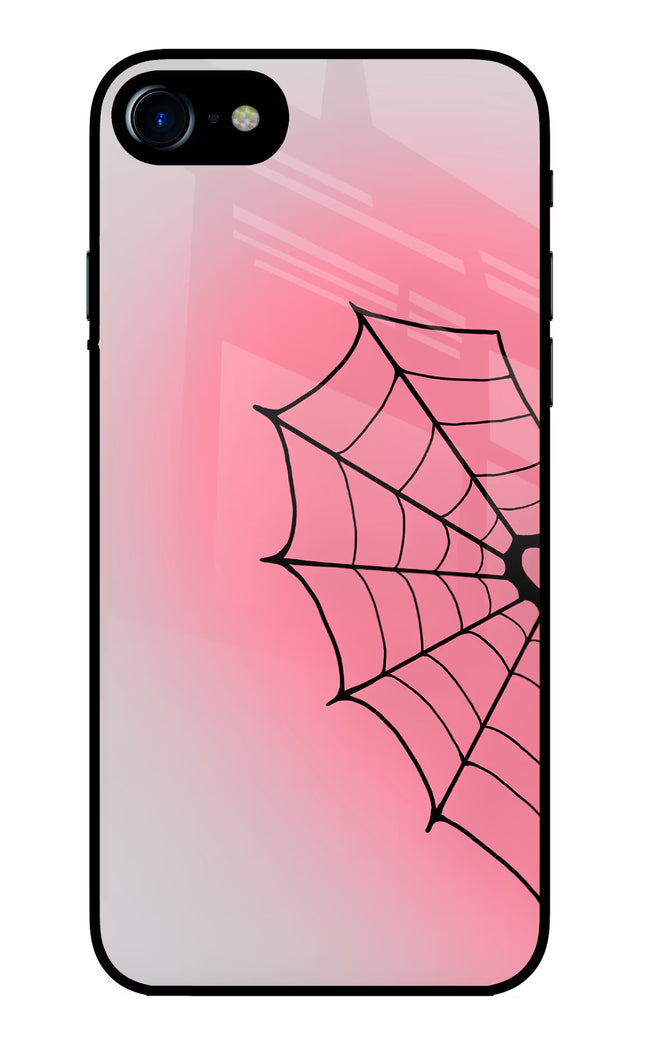 Pink Web iPhone 7/7s Glass Case