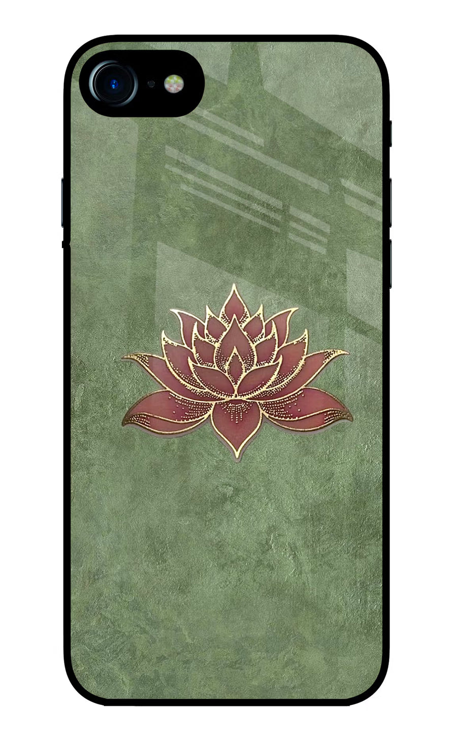 Lotus Grace iPhone 7/7s Back Cover, Glass case