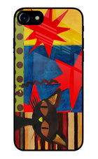 Pop Cat iPhone 7/7s Glass Case