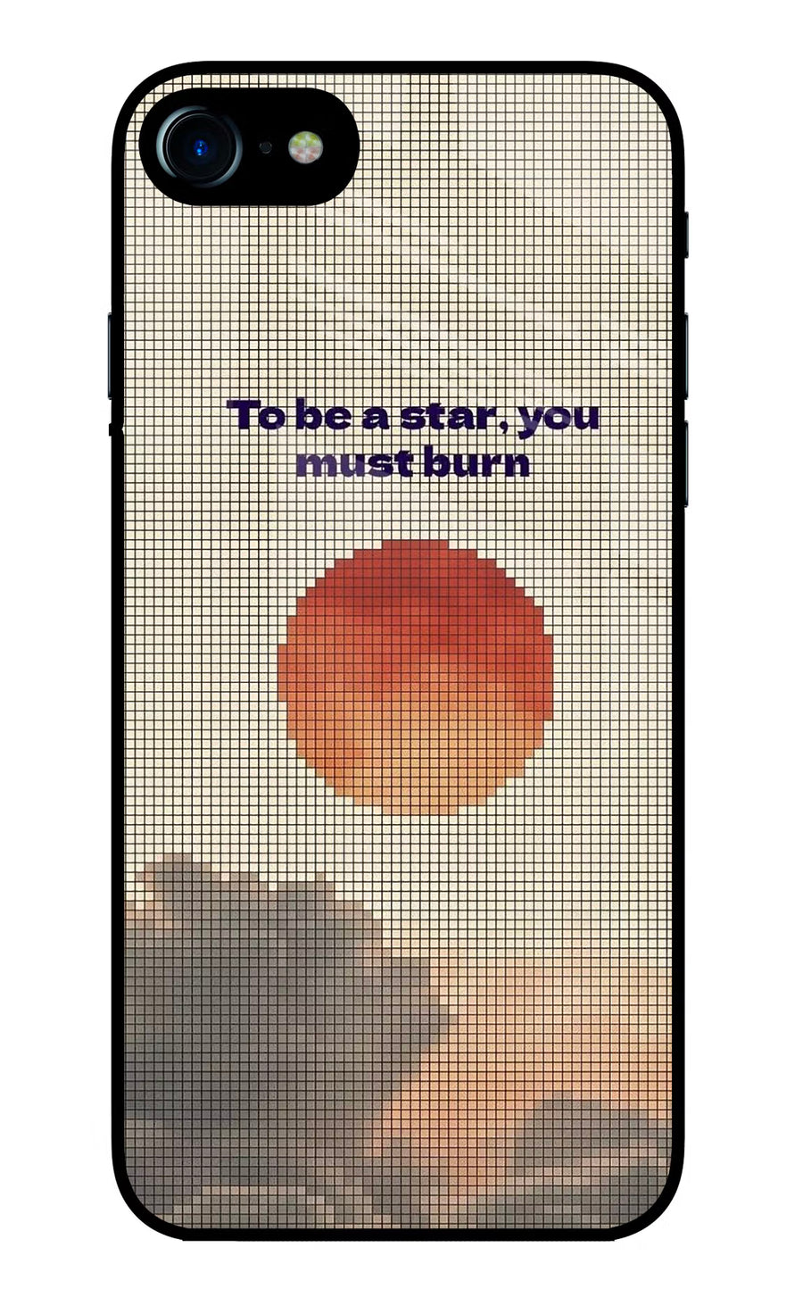 Pixel Sun iPhone 7/7s Back Cover, Glass case