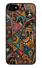 Folk Print iPhone 7/7s Glass Case