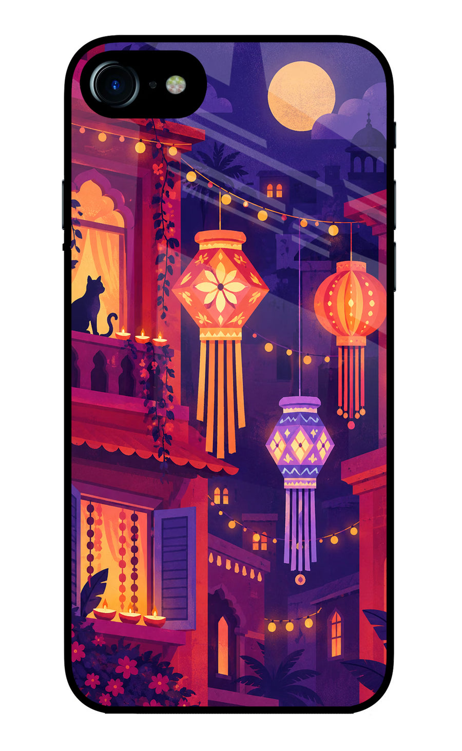 Lantern Lane iPhone 7/7s Back Cover, Glass case