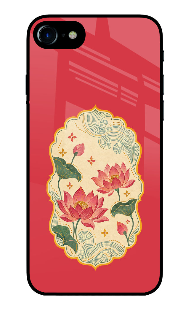Pink Lotus iPhone 7/7s Glass Case