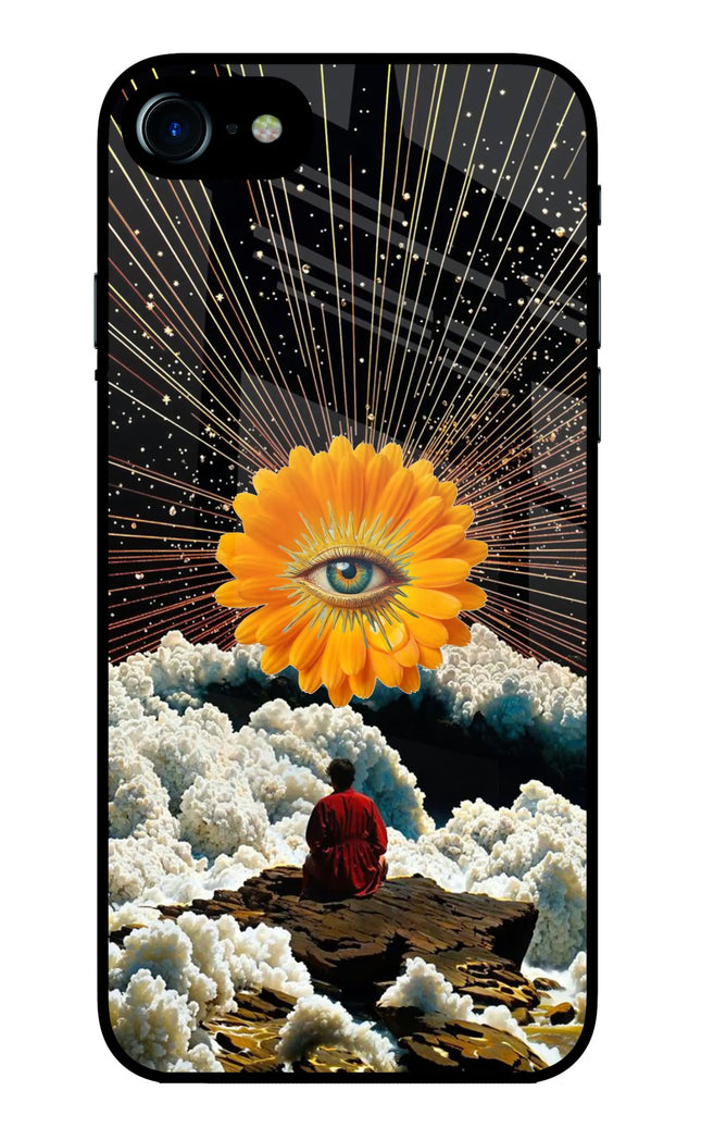 Cosmic Flower iPhone 7/7s Glass Case