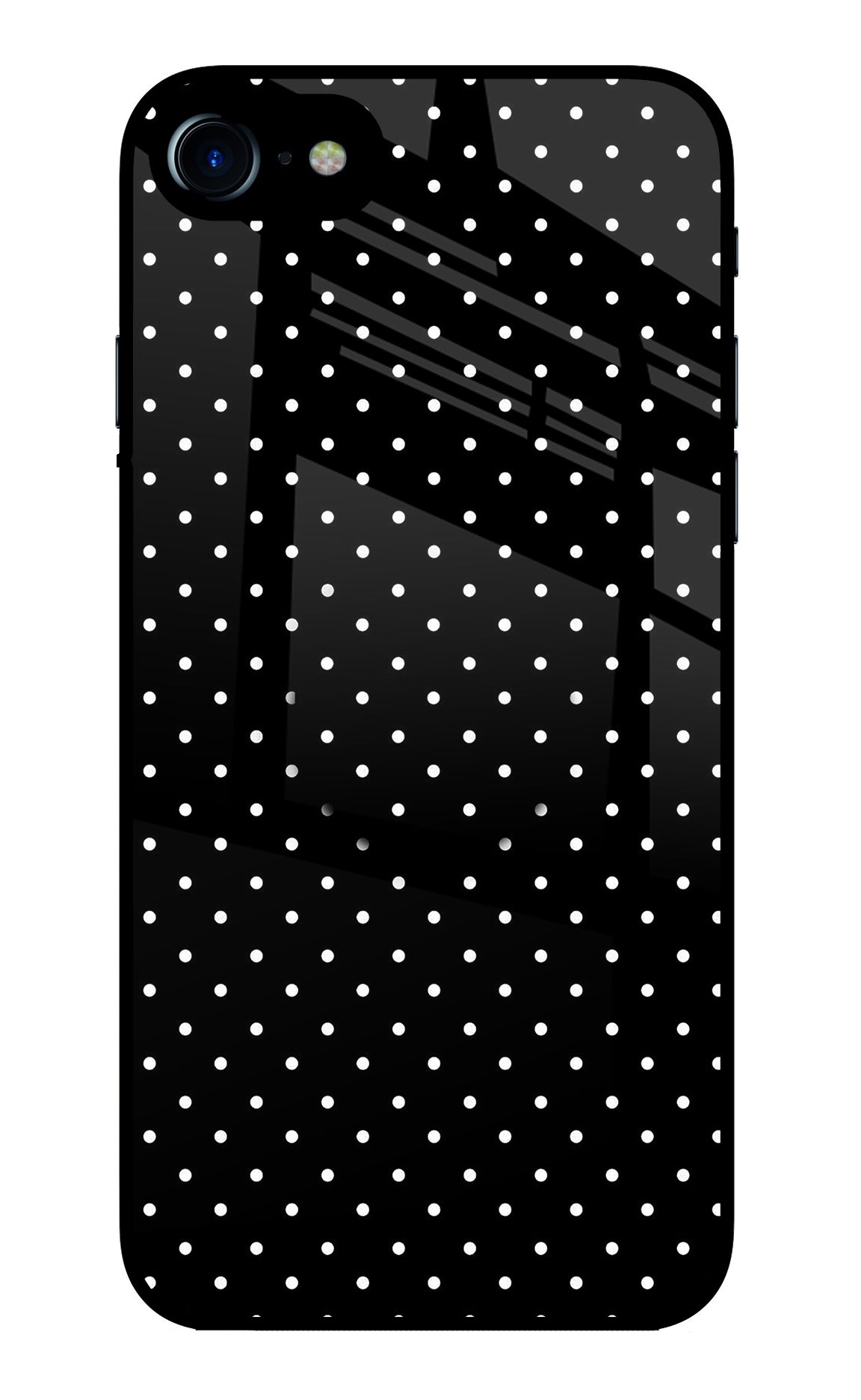 White Dots iPhone 7/7s Glass Case