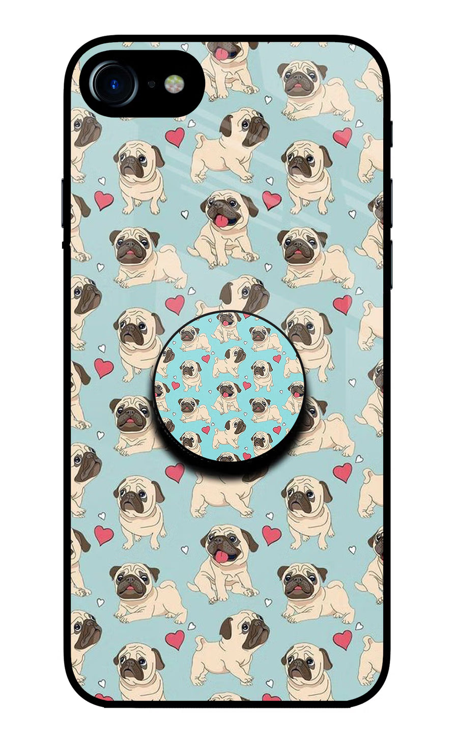 Pug Dog iPhone 7/7s Pop Case, Glass case
