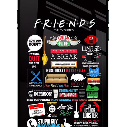 FRIENDS iPhone 8 Glass Case Back Cover by Casekaro