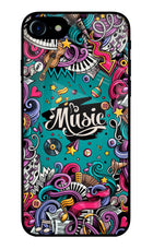 Music Graffiti iPhone 8 Glass Case