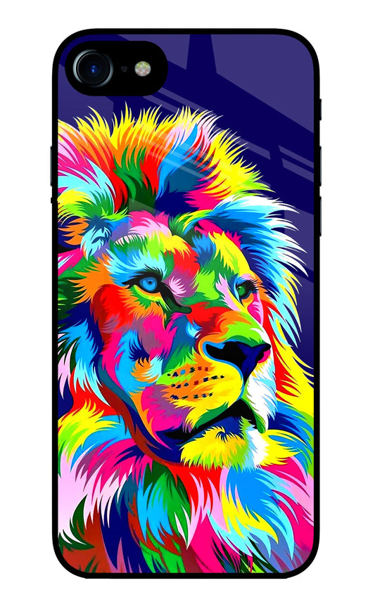 Vector Art Lion iPhone 8/SE 2020 Glass Case
