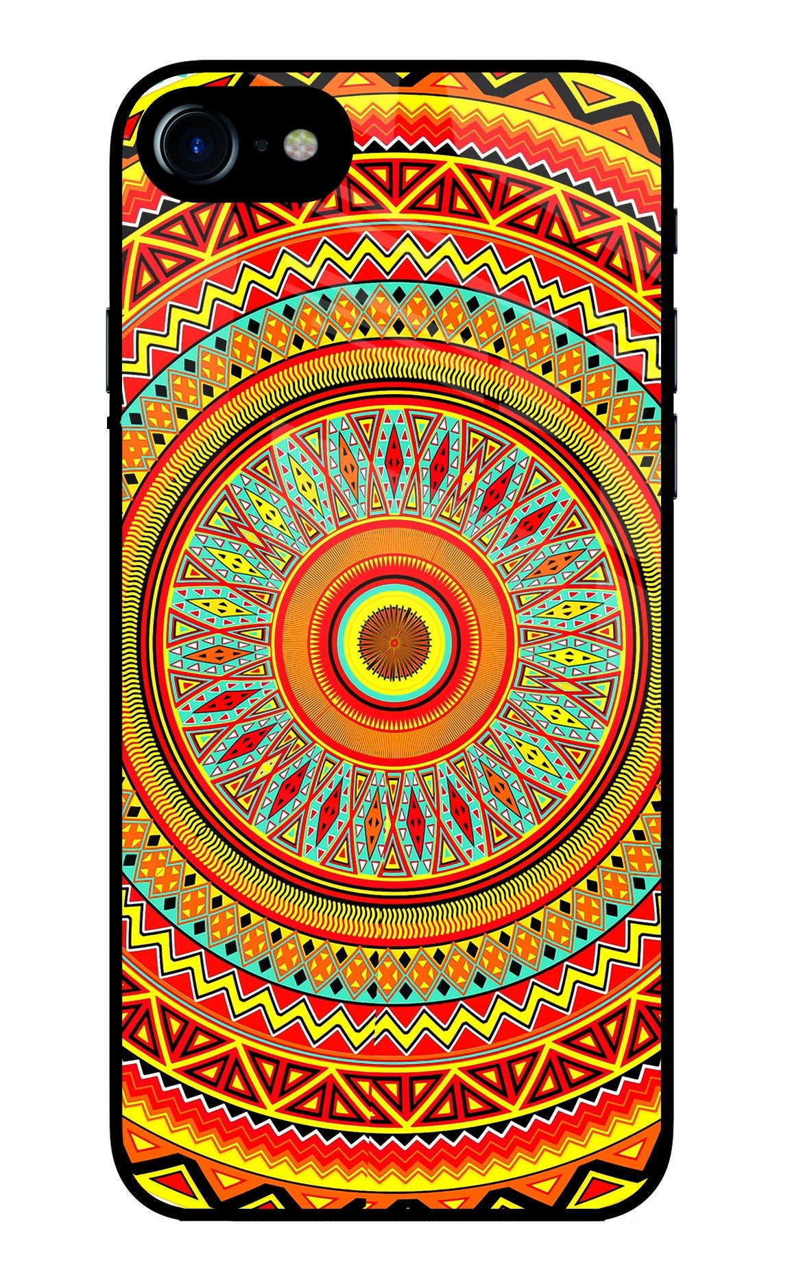 Mandala Pattern iPhone 8/SE 2020 Glass Case