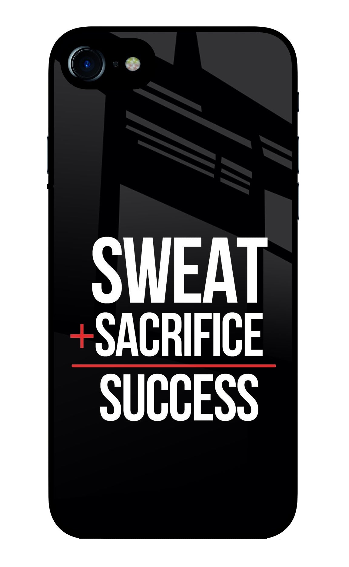 Sweat Sacrifice Success iPhone 8/SE 2020 Glass Case