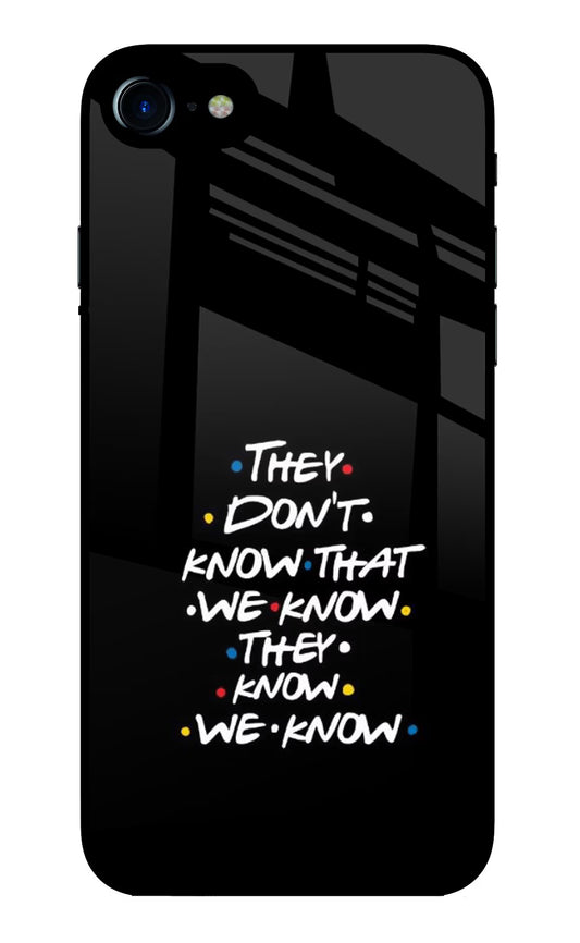 FRIENDS Dialogue iPhone 8 Glass Case