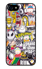 Sticker Bomb iPhone 8 Glass Case