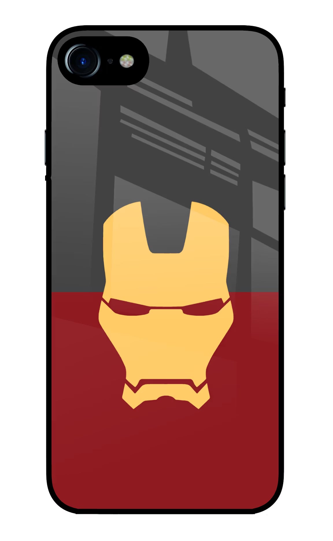 Ironman iPhone 8 Glass Case Back Cover by Casekaro