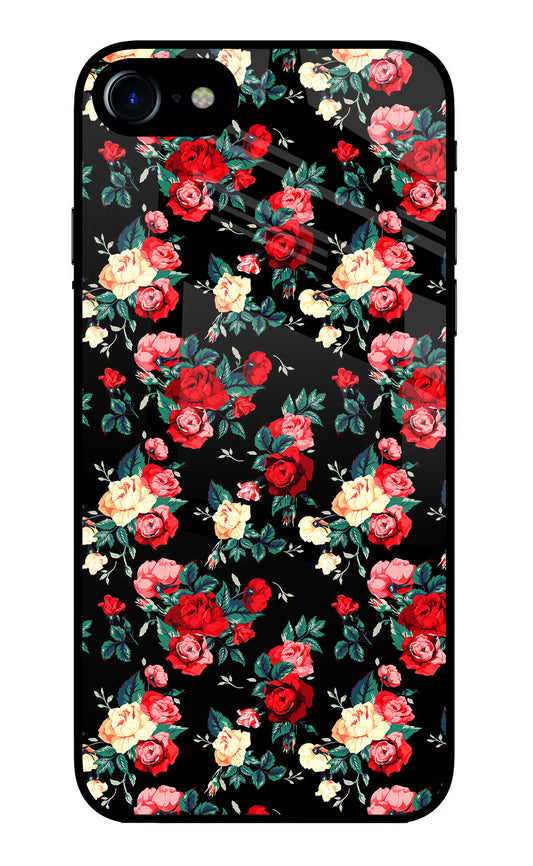Rose Pattern iPhone 8 Glass Case