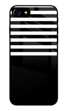 Black and White Print iPhone 8 Glass Case