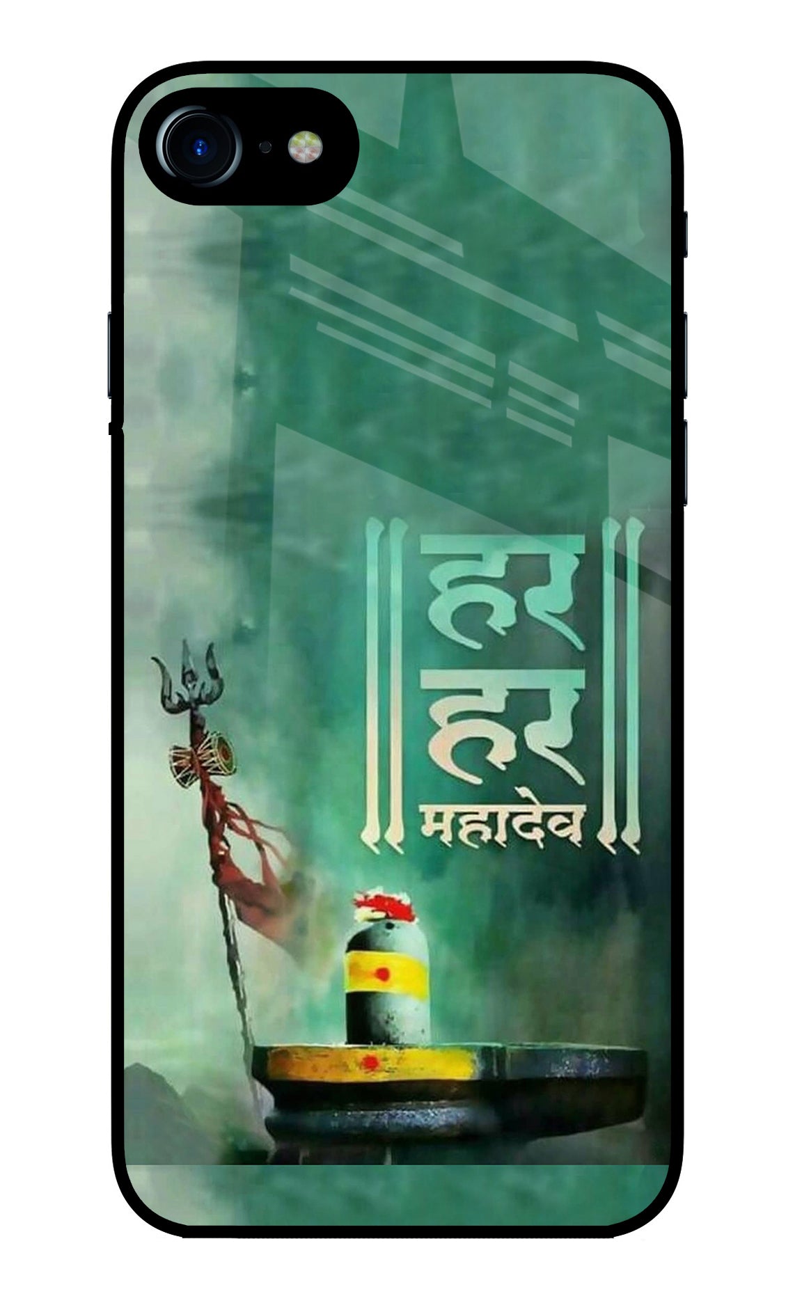 Har Har Mahadev Shivling iPhone 8/SE 2020 Glass Case