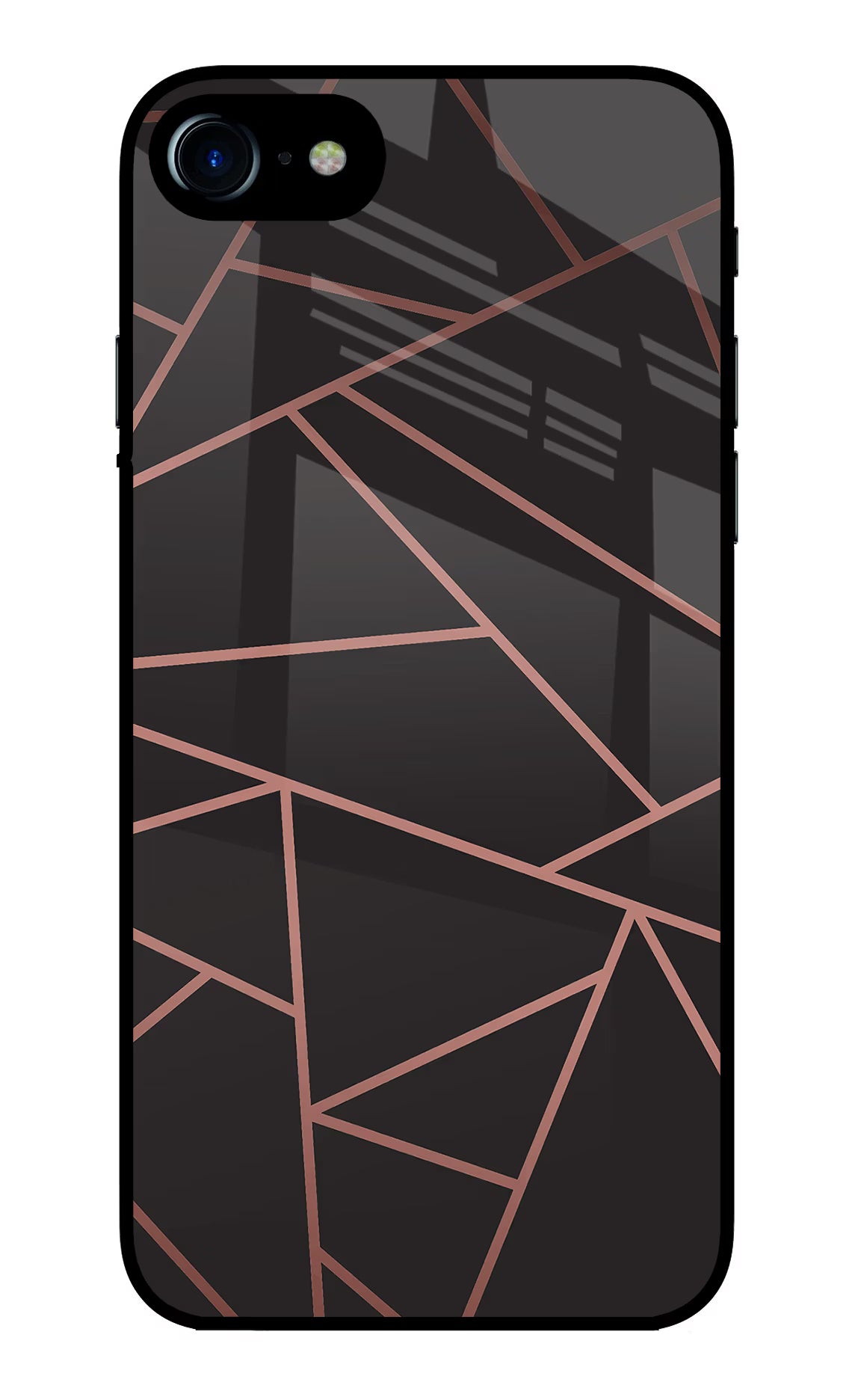 Geometric Pattern iPhone 8 Glass Case Back Cover by Casekaro