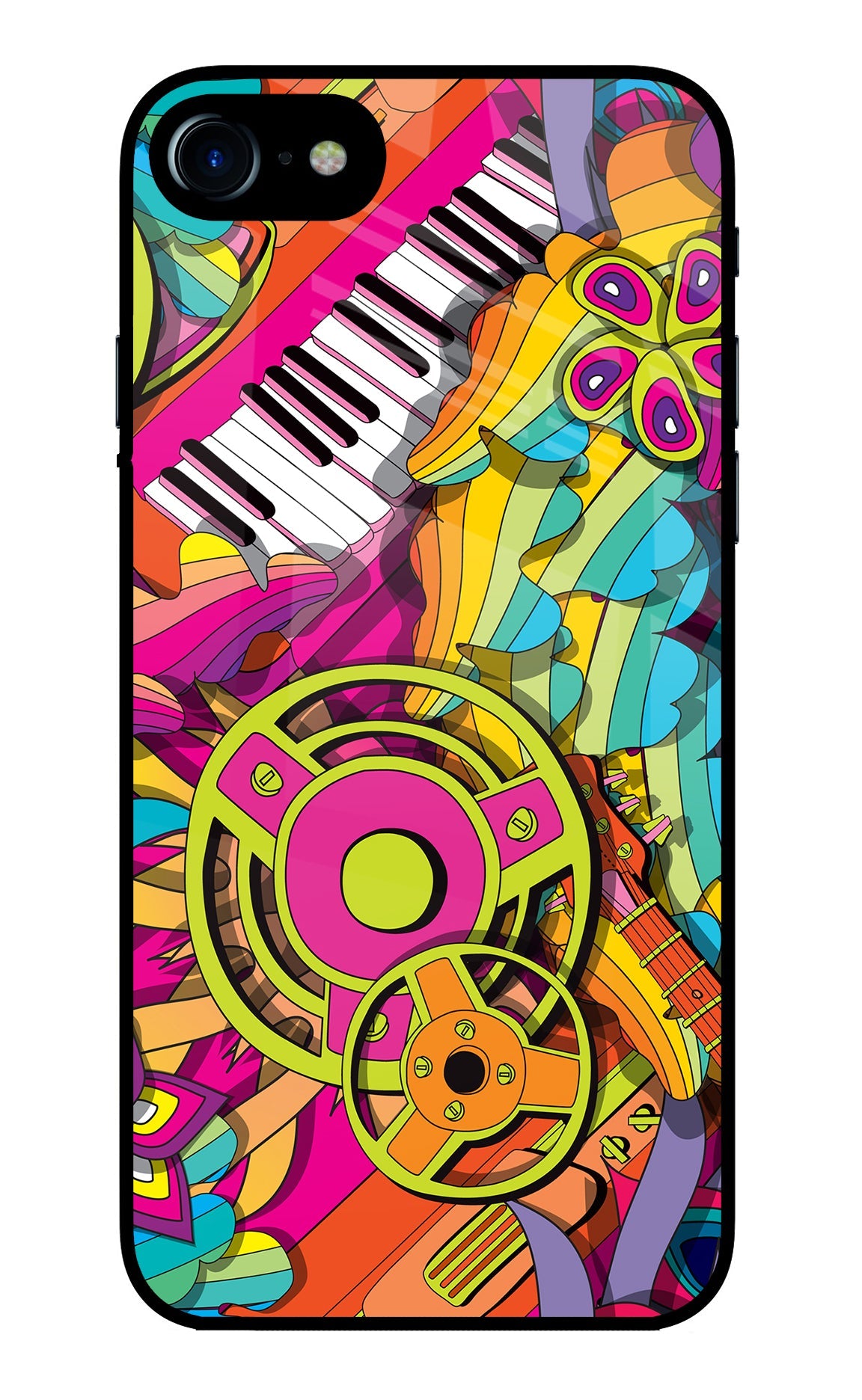 Music Doodle iPhone 8/SE 2020 Glass Case