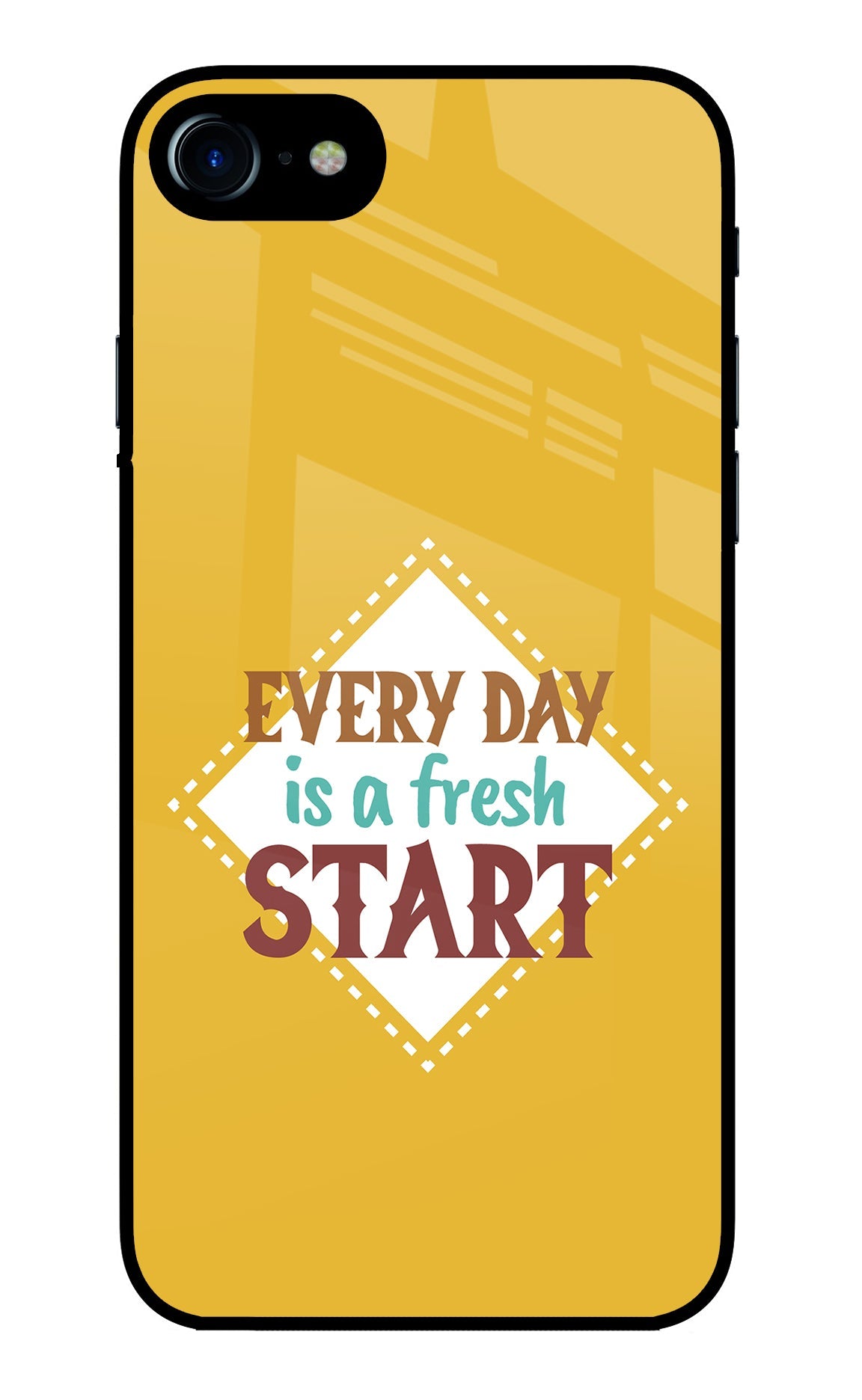 Every day is a Fresh Start iPhone 8/SE 2020 Glass Case