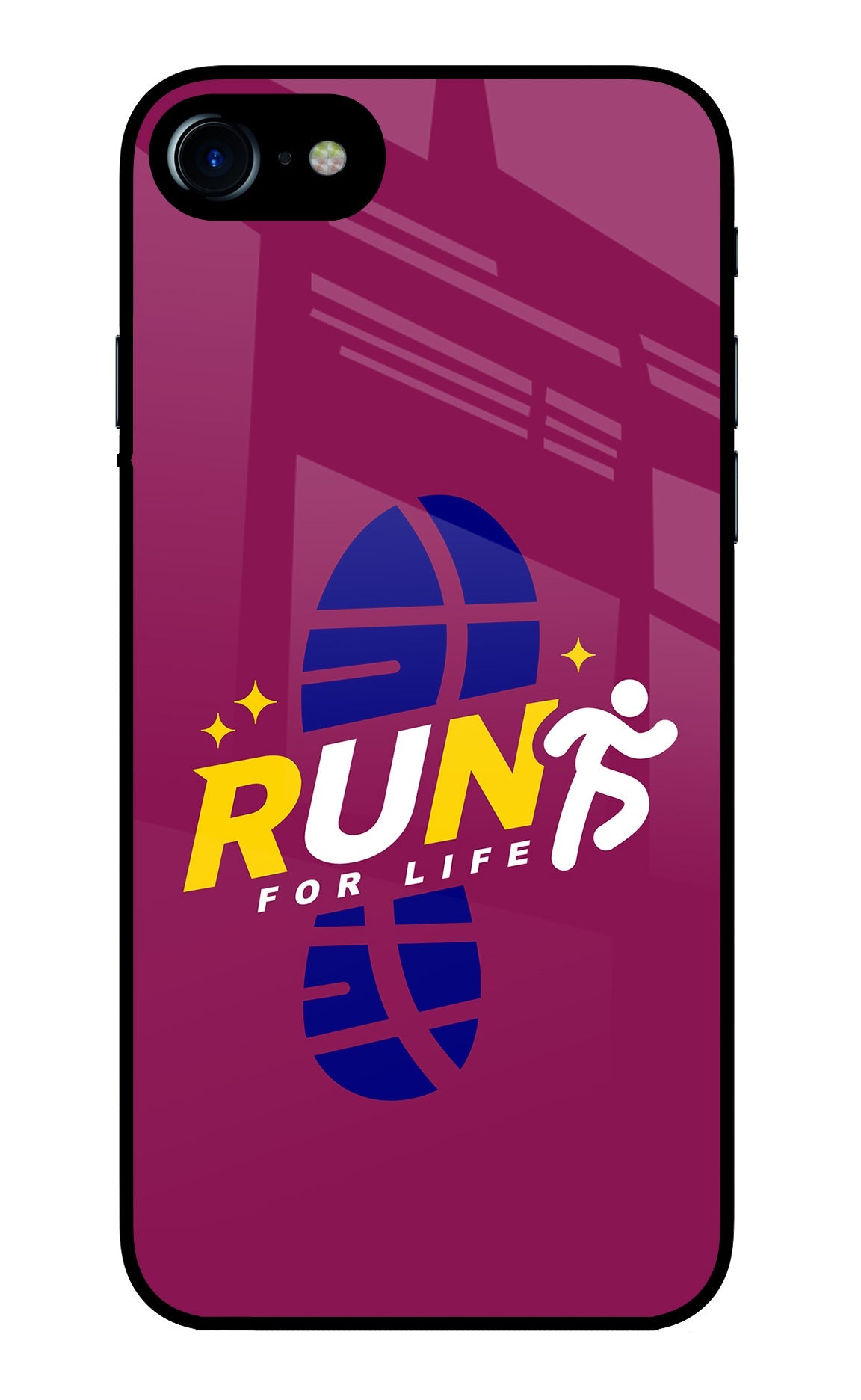 Run for Life iPhone 8/SE 2020 Glass Case