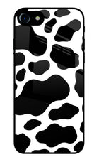 Cow Spots iPhone 8 Glass Case Back Cover by Casekaro