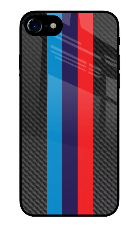 BMW Stripes Pattern iPhone 8 Glass Case