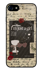 I am just a girl iPhone 8 Glass Case