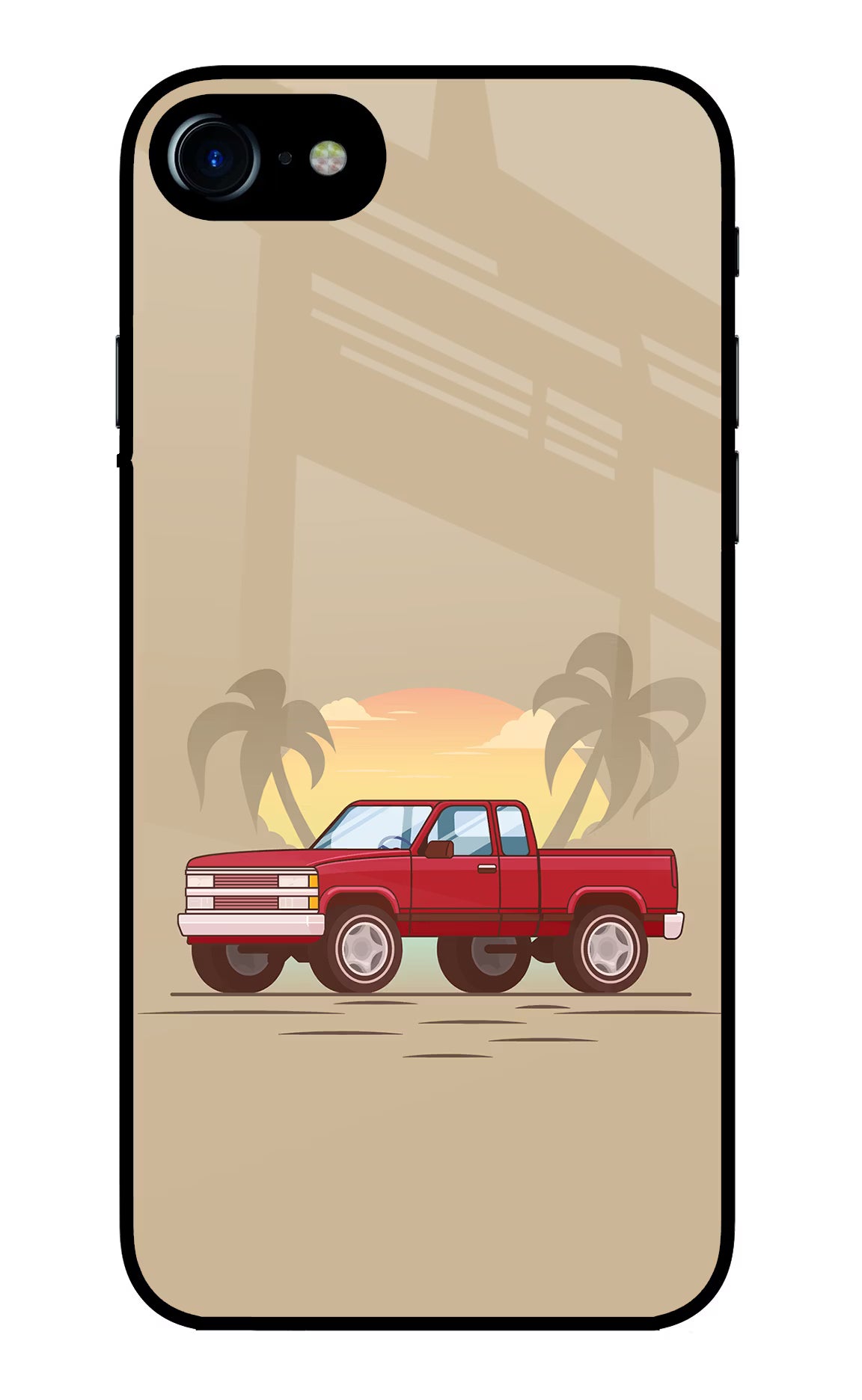 Desert Classic Drive iPhone 8 Glass Case