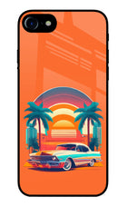 Palm Drive 80s iPhone 8 Glass Case