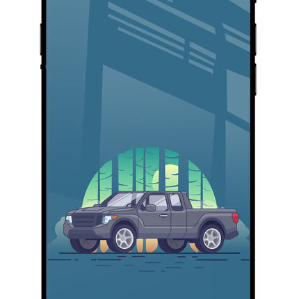 Retro Garage Vibe iPhone 8 Glass Case
