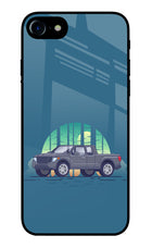 Retro Garage Vibe iPhone 8 Glass Case