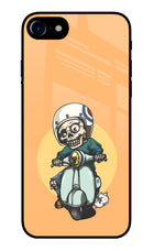 Undead Biker iPhone 8 Glass Case