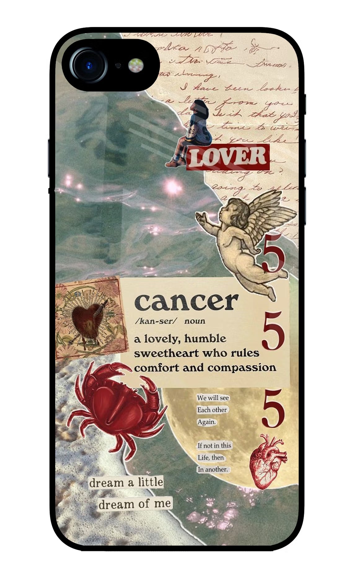 Cancer Zodiac iPhone 8/SE 2020 Glass Case