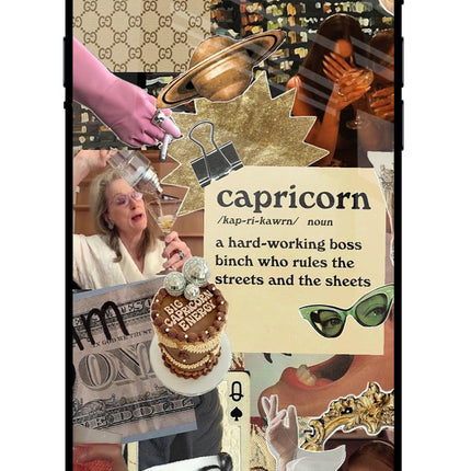 Capricorn Zodiac iPhone 8 Glass Case