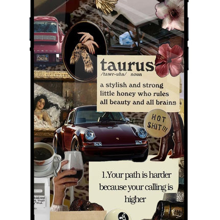Taurus Zodiac iPhone 8 Glass Case