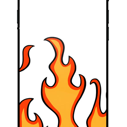 Fired Up – White iPhone 8 Glass Case